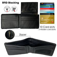 Black Hornback Alligator Bifold Wallet for Men RFID Blocking | VINAM-02 - Vinacreations