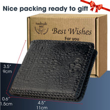 Black Hornback Alligator Bifold Wallet for Men RFID Blocking | VINAM-02 - Vinacreations