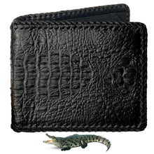 Black Hornback Alligator Bifold Wallet for Men RFID Blocking | VINAM-02 - Vinacreations