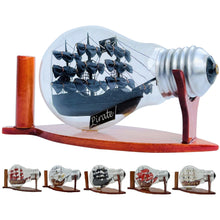 Black Pearl Caribbean Pirate Ship In A Bottle Miniature Boat - Vinacreations