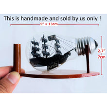 Black Pearl Caribbean Pirate Ship In A Bottle Miniature Boat - Vinacreations