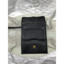 Black Women's Long Purse Wallet Alligator Leather Clutch Large Capacity Luxury Ladies Crocodile Wristlet Organizer RFID Blocking Wallet VINU-03 - Vinacreations