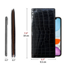 Vintage Crocodile Leather Checkbook RFID Blocking