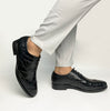 Black Belly Alligator Leather Oxford Dress Shoes For Men  | SH01A42