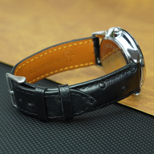 Black Genuine Ostrich Leather Watch Strap Quick Release