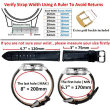 Blue Alligator Leather Watch Band For Men | Premium Crocodile Quick Release Replacement Wristwatch Strap | DH-85 - Vinacreations