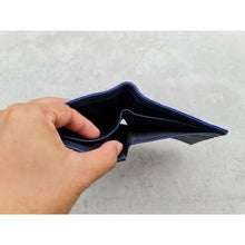 Blue Ostrich Leather Double-Side Wallet for Men | VINAM-04 - Vinacreations