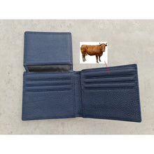 Blue Ostrich Leather Double-Side Wallet for Men | VINAM-04 - Vinacreations