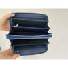 Blue Women's Long Purse Wallet Alligator Leather Clutch Large Capacity Luxury Ladies Crocodile Wristlet Organizer RFID Blocking Wallet VINU-15 - Vinacreations