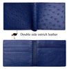 Blue Ostrich Leather Wallet for Men | VINAMOS-04