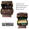 Brown Alligator Leather Backpack Rucksack Women, Small Unique Bag Christmas Gift For Women - Vinacreations