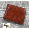 Brown Alligator Skin Bifold Wallet For Men | Handmade Crocodile Leather Wallet RFID Blocking | VL4524 - Vinacreations