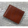 Brown Alligator Skin Bifold Wallet For Men | Handmade Crocodile Leather Wallet RFID Blocking | VL5557 - Vinacreations