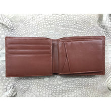 Brown Alligator Skin Bifold Wallet For Men | Handmade Crocodile Leather Wallet RFID Blocking | VL5635 - Vinacreations