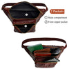 Brown Crocodile Leather Belt Bag, Leather Fanny Pack, Adjustable Crossbody Bag, Men Leather Sling Bags, Minimalist Fanny Belt Bag - Vinacreations