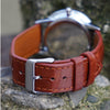 Brown Alligator Leather Watch Strap