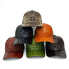 Brown Alligator Leather Cap - Fashionable Exotic Adjustable Outdoor Baseball Cap | Cowboy Style | HAT-BRO-22