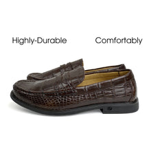 Dark Brown Handcrafted Alligator Classic Penny Loafer | Crocodile Belly Skin Loafer Shoe For Men | SH133P42