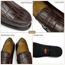 Dark Brown Handcrafted Alligator Classic Penny Loafer | Crocodile Belly Skin Loafer Shoe For Men | SH133P42