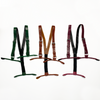 Alligator Y-Back Burgundy Leather Suspenders Men Button End - Groomsmen Suspenders - Wedding Groom Suspenders Adjustable