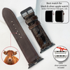 Dark Brown Hornback Alligator Leather Strap for Apple Watch