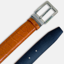 Premium Tan Alligator Belt Men's - Pin Buckle