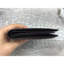 Dark Brown Alligator Horn Back Skin Bifold Wallet For Men | Handmade Crocodile Leather Wallet RFID Blocking | VL5734 - Vinacreations