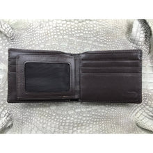 Dark Brown Alligator Horn Back Skin Bifold Wallet For Men | Handmade Crocodile Leather Wallet RFID Blocking | VL5734 - Vinacreations