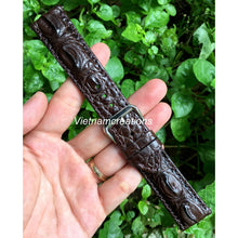 Dark Brown Alligator Leather Watch Band | Crocodile Quick Release Replacement Strap | DH-37 - Vinacreations