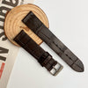 Dark Brown Alligator Leather Watch Bands For Men | Crocodile Quick Release Replacement Wristwatch Strap | DH-11 - Vinacreations