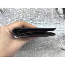 Dark Brown Alligator Skin Bifold Vertical Wallet For Men | Handmade Crocodile Leather Wallet RFID Blocking | VL5682 - Vinacreations