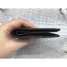 Dark Brown Alligator Skin Bifold Vertical Wallet For Men | Handmade Crocodile Leather Wallet RFID Blocking | VL5686 - Vinacreations