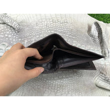 Dark Brown Alligator Skin Bifold Wallet For Men | Handmade Crocodile Leather Wallet RFID Blocking | VL5701 - Vinacreations