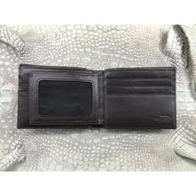 Dark Brown Alligator Skin Bifold Wallet For Men | Handmade Crocodile Leather Wallet RFID Blocking | VL5720 - Vinacreations