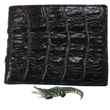 Dark Brown Alligator Skin Bifold Wallet For Men | Handmade Crocodile Leather Wallet RFID Blocking | VL5722 - Vinacreations