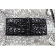 Dark Brown Alligator Skin Bifold Wallet For Men | Handmade Crocodile Leather Wallet RFID Blocking | VL5722 - Vinacreations