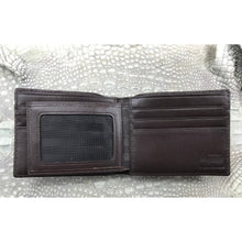 Dark Brown Alligator Skin Bifold Wallet For Men | Handmade Crocodile Leather Wallet RFID Blocking | VL5728 - Vinacreations