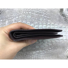 Dark Brown Alligator Tail Skin Bifold Wallet For Men | Handmade Crocodile Leather Wallet RFID Blocking | VL5733 - Vinacreations