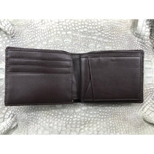 Dark Brown Alligator Tail Skin Bifold Wallet For Men | Handmade Crocodile Leather Wallet RFID Blocking | VL5733 - Vinacreations