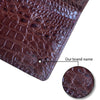 Dark Brown Double Side Alligator Long Wallet For Men | Premium Crocodile Leather Checkbook RFID Blocking | LON33-CS - Vinacreations