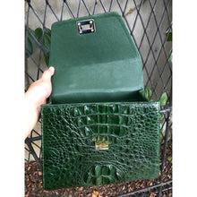Green Leather Alligator Handbag Women Handmade Luxury Leather Bag - Work Bag Women - Leather Satchel Purse BAG-GRE-06 - Vinacreations