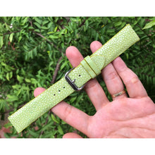 Green Stingray Leather Watch Band For Men Replacement Wristwatch Strap | DH-67 - Vinacreations