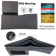 Grey Alligator Belly Leather Bifold Wallet for Men RFID Blocking | VINAM-48 - Vinacreations