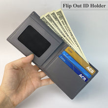 Grey Alligator Belly Leather Bifold Wallet for Men RFID Blocking | VINAM-48 - Vinacreations