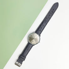 Grey Ostrich Leather Watch Strap Quick Release Replacement Wrist Watch Band - Vinacreations