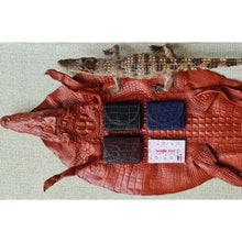 Hand-stitched Alligator Leather Business Card Holder| Crocodile Skin ID Credit Card Case - Vinacreations