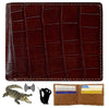 Hand Stitching Alligator Leather Bifold Wallet - Vinacreations