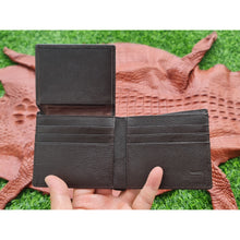Handmade Dark Brown Alligator Belly Bifold Wallet for Men RFID Blocking | VINAM-33 - Vinacreations