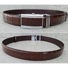 High-end Dark Brown Alligator Belt Men's - Automatic Buckle | BE-DAR-03 - Vinacreations