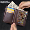 Large Capacity Alligator Leather Vertical Bifold Wallet | Crocodile Credit Card Holder for Men with 15 Card Slots | Dark Brown DUN33 - Vinacreations